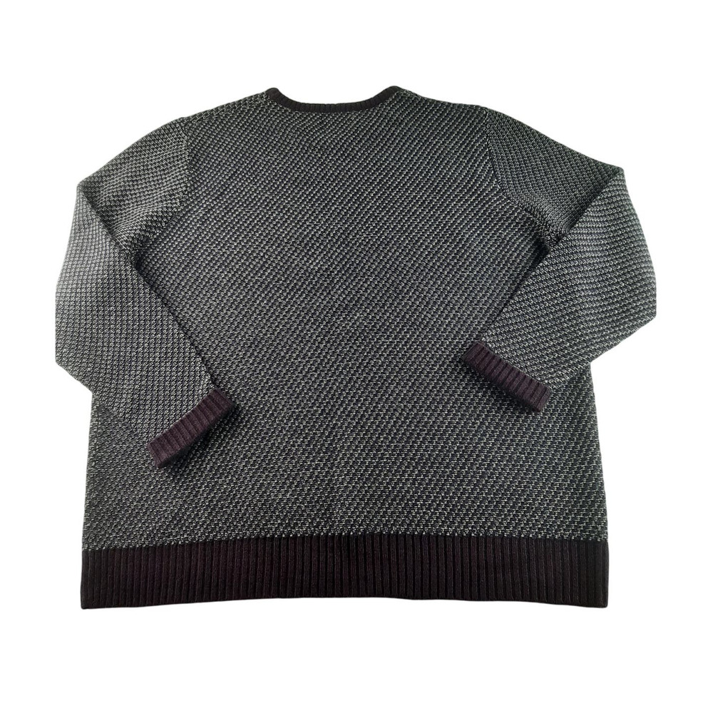 Nordstrom Mens Shop Men's Purple Multicolor Knit Wool Cashmere Blend Sweater XXL - Picture 3 of 6